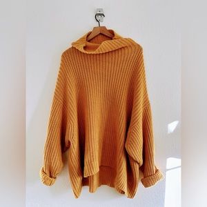 Free People Oversized Chunky Knit Sweater
